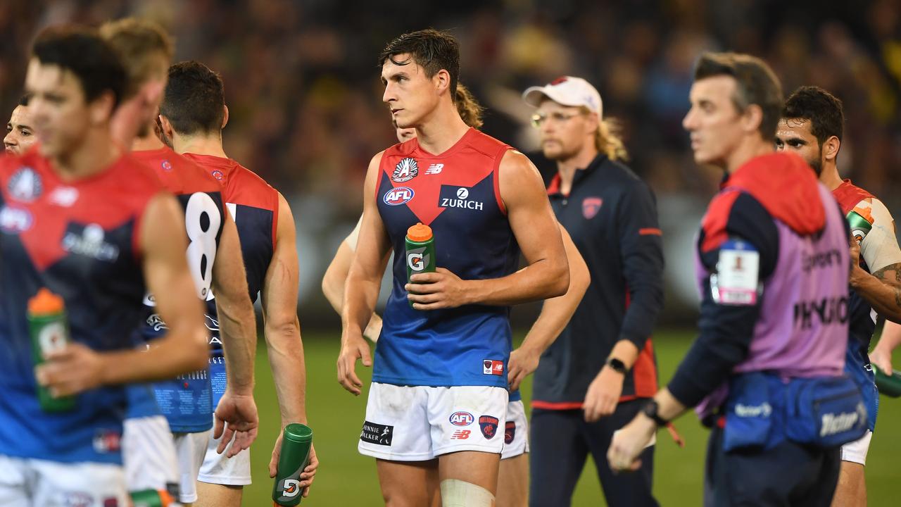 Melbourne has won just one game in 2019, struggling to kick goals. Photo: Julian Smith/AAP Image. 