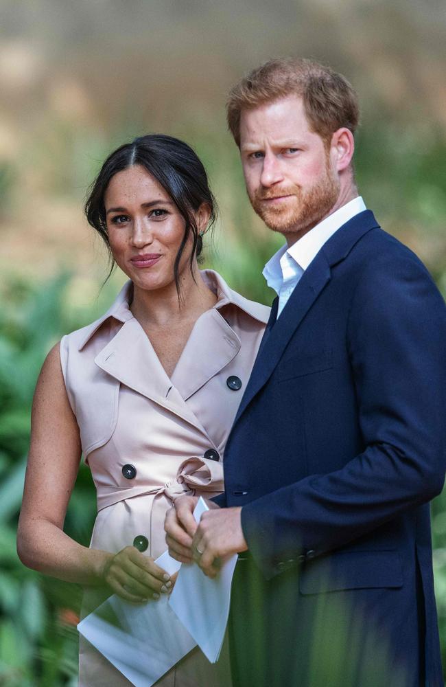 Harry has strongly defended his mixed-race wife against racist abuse. Picture: Michele Spatari / AFP