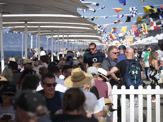 Crowds at the Taste of TasmaniaPicture: LUKE BOWDEN