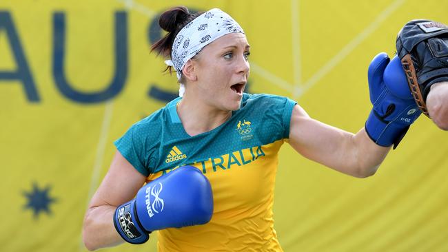 Commmonwealth gold medallist Shelley Watts at the 2016 Olympics in Rio de Janeiro, is now a lawyer. Picture: AAP Image/Dave Hunt