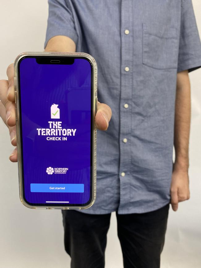 Territorians are told to check in using this app, but then receive no detail on where they were exposed.