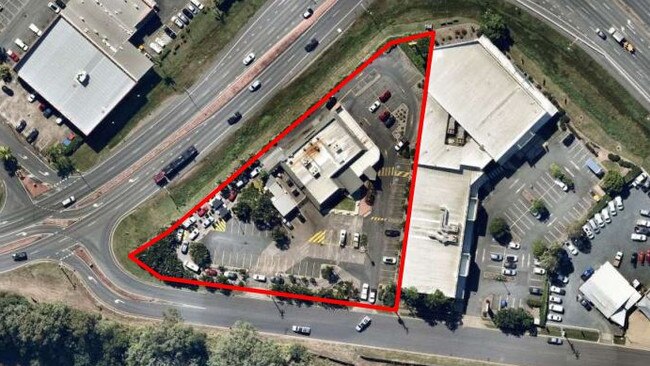 An aerial view of the Mount Pleasant McDonald's store. Picture: Urbis, submitted to Mackay Regional Council.