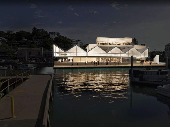 Looking towards the proposed pavilion from Tomlins St, South Townsville. Source: Wilson Architects