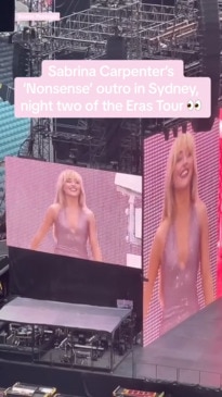 X-rated lyrics from Sabrina Carpenter at Swift concert