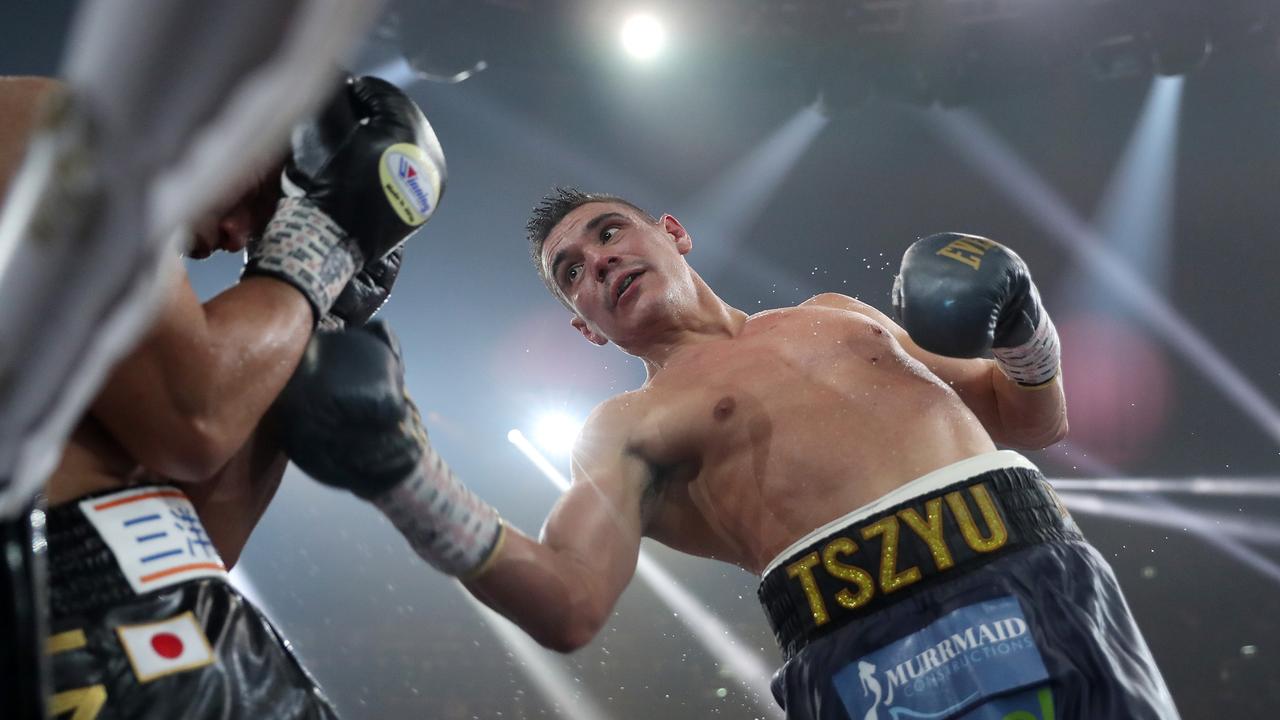 Tim Tszyu’s body shots are lethal. Picture: No Limit Boxing / Brett Costello