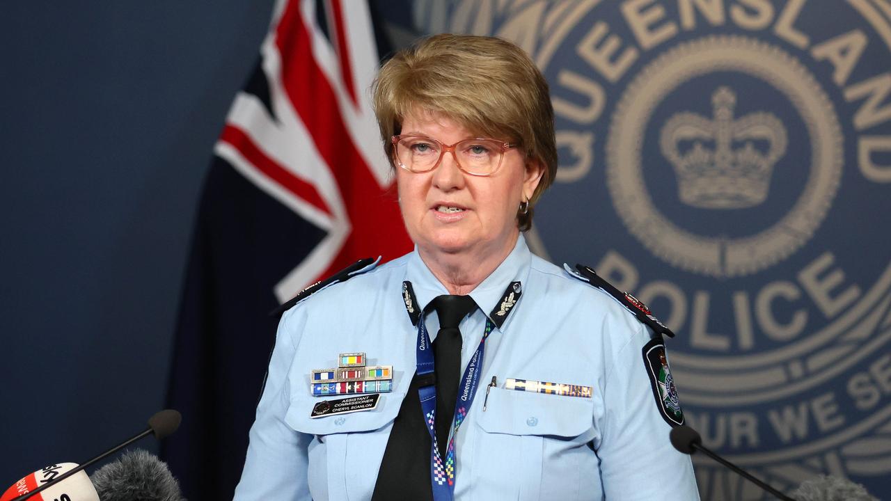 Assistant Commissioner Cheryl Scanlon speaks during a media conference on Wednesday. Picture: NCA NewsWire/Tertius Pickard