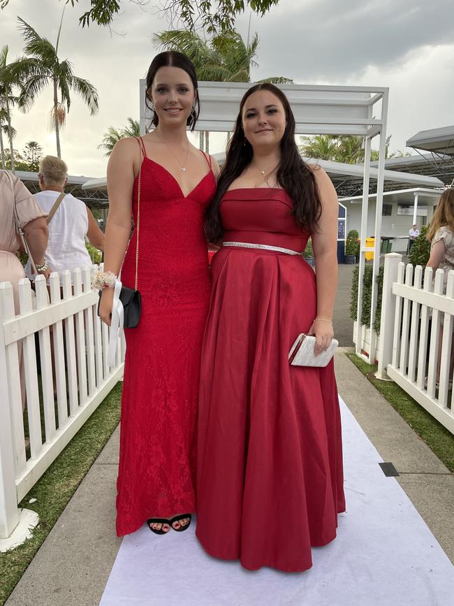 Zali Paton and Asha Kerle at the 2023 Unity College formal.