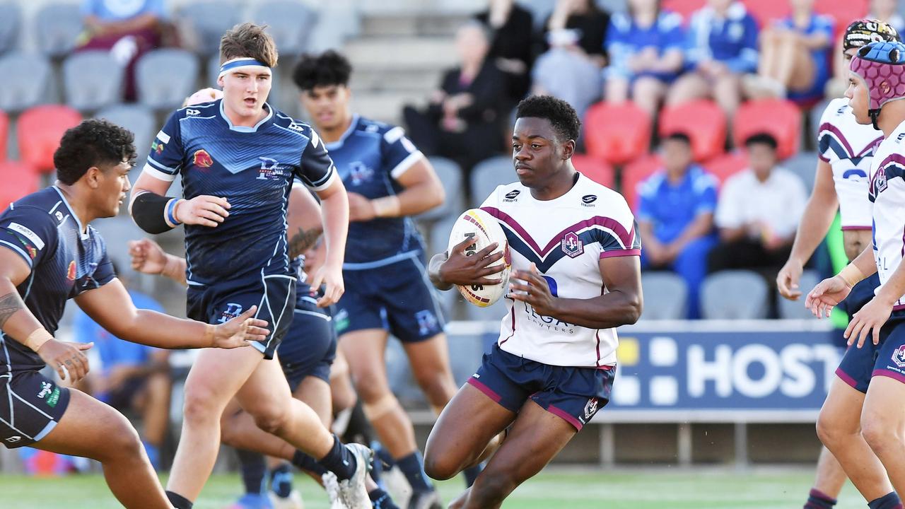 Langer Trophy: Ipswich V Redcliffe schoolboy rugby league challange. Ipswich player, Kulu Baruani. Picture: Patrick Woods.