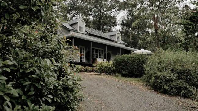 Enjoy spanning mountain views from the expansive backyard veranda. Picture: Airbnb