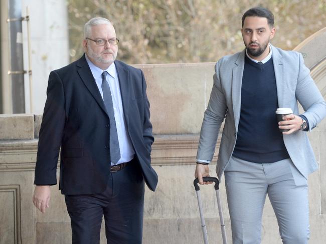 Stuart Van Dyken and his instructing solicitor Mohamad Sakr outside court. Picture: Jeremy Piper