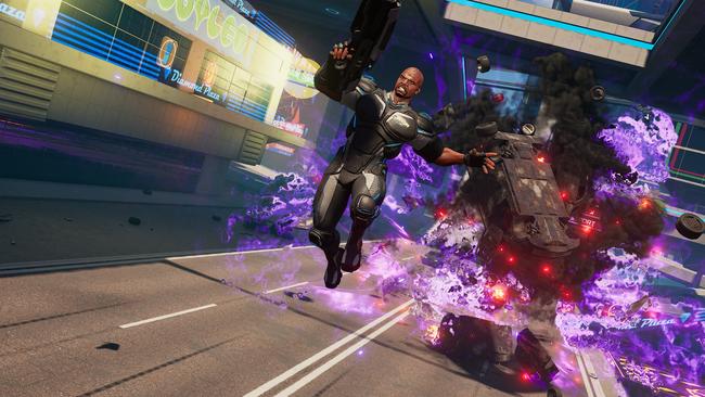 Crackdown 3 emphasises over-the-top action and explosions. 