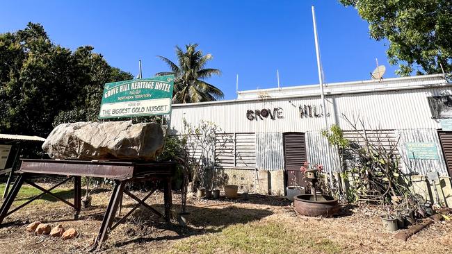 Kate Dinning and her partner visited Grove Hill Historic Hotel - which has been closed for a few years - during a day of exploration in the NT.