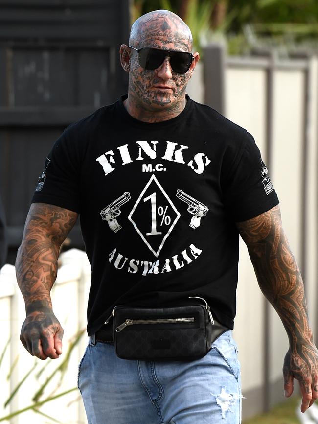 The raids follow the arrest of bikie boss Brent James ‘BJ’ Reker Brent James Reker on September 12. Picture: Nicole Garmston