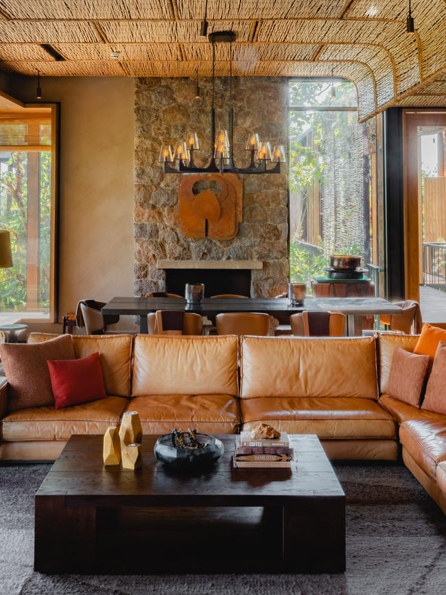 The living room in Singita’s Kataza House, an ultra-luxe, standalone four-bedroom villa. Picture: Andrew Urwin