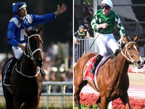 Winx and Via Sistina. Pictures: Getty Images