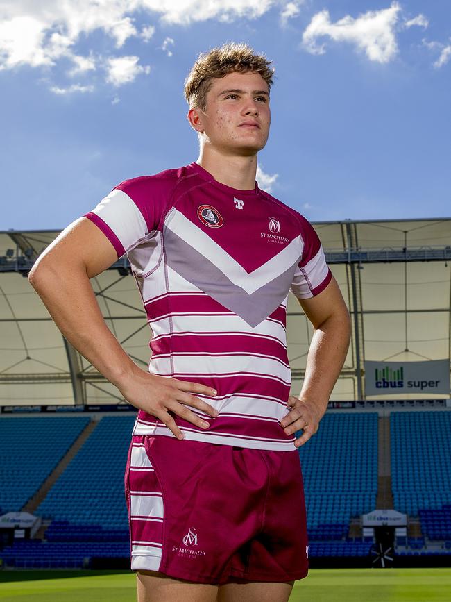 Titans Cup rugby league preview. Jack Kelly, 17 (St Michael's College) at Cbus Super Stadium, Robina. Picture: Jerad Williams