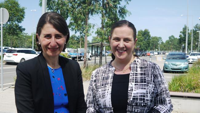 NSW Premier Gladys Berejiklian and Holsworthy state Liberal MP Melanie Gibbons announced 700 extra car park spaces at Edmondson Park railway station. in January.