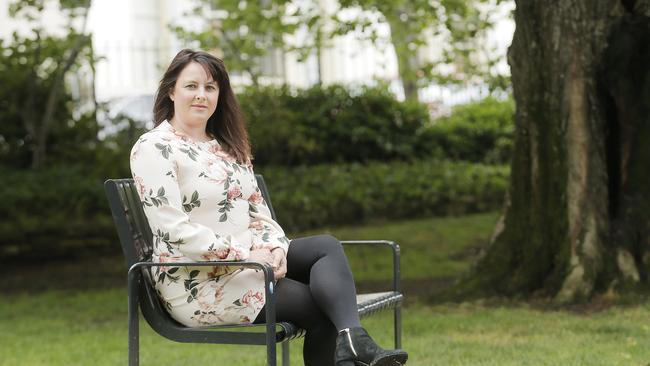 Hobart woman Angela Williamson is challenging the Government on abortion services. Picture: MATHEW FARRELL