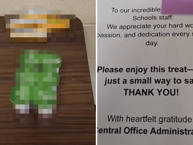 Teachers reject ‘small way to say thanks’ from school
