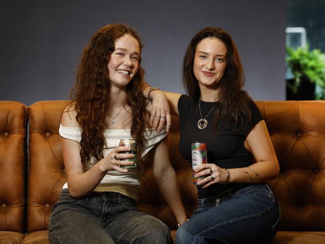 WEEKEND TELEGRAPH 29TH NOVEMBER 2024Pictured in Sydney is Miranda Thomas and Grace OÃKeeffe drinking colourful alcoholic soft drinks.The NSW Government wants to police the taste of premixed RTDs and "hard" versions of soft drinks. Alcoholic versions of popular soft drinks could be banned as "undesirable" if they taste too similar to non-alcoholic versions, or if "if the taste of alcohol is masked".Picture: Richard Dobson