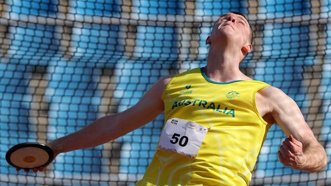 George Wells won the discus.