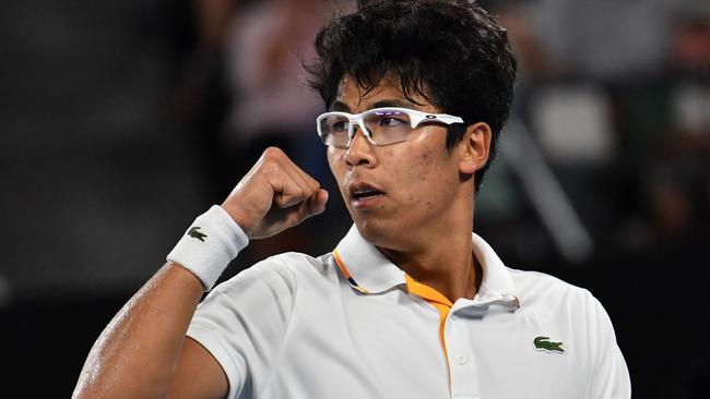 Hyeon Chung is on the verge of a career-defining win. Picture: AFP