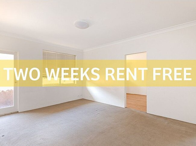 This two-bedroom unit in Rosehill is being offered for $280 per week and the first two weeks are free.