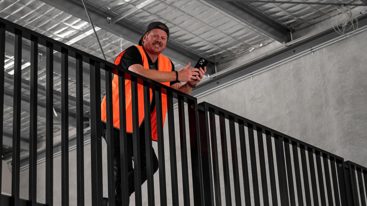 Black flag Brewing co-owner Steve Barber at his new brewhouse in Coolum. Picture: supplied.