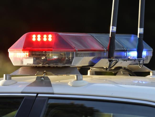 Police lights on the top of a police car, Monday, August 29, 2016.