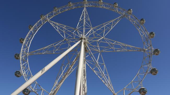 Melbourne star observation wheel's one year anniversary. Picture: Brendan Francis