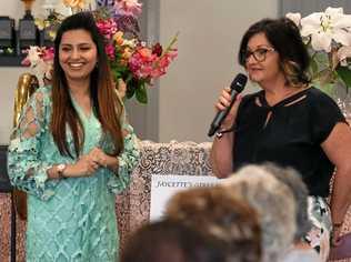 AWARENESS: Dr Bushra Mumtaz, with Gayle Pott, spoke at Mundubbera Jaycettes' biggest annual Girls Night In yet, which raised money for Cancer Council Queensland. Picture: Lorraine Maskell