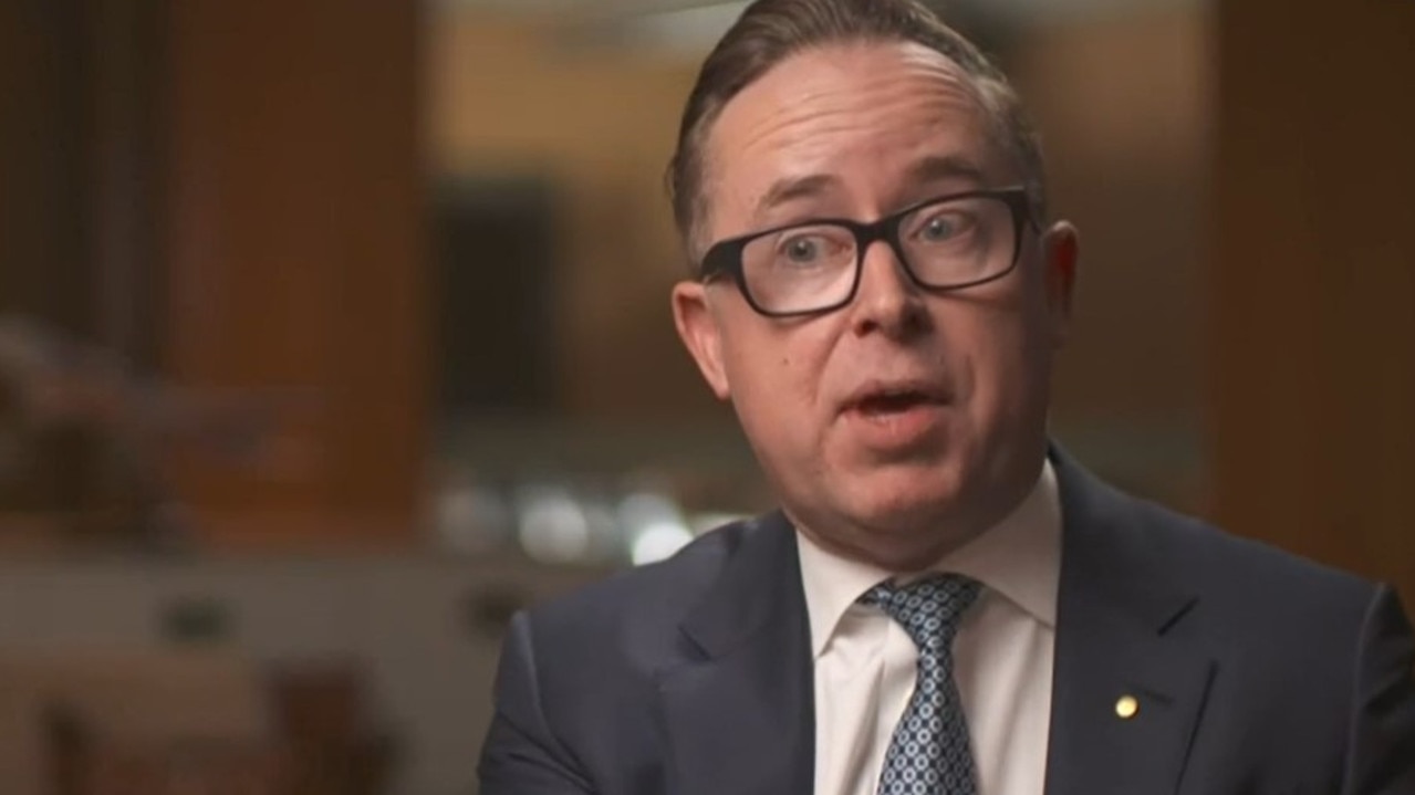 Outgoing Qantas CEO Alan Joyce asserted that the airline should not have to pay back $2.7bn to the government. Picture: Supplied / ABC