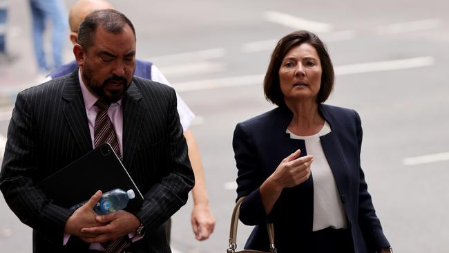 Helen Rosamond (right) was found guilty of scores of charges of fraud against the National Australia Bank. Picture: NCA NewsWire / Damian Shaw