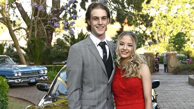 Katelyn Edwards and her partner Brock Yarrow.  Students from The Flexi School celebrated their graduation with a formal at Gips.