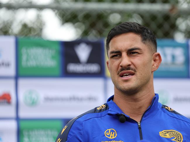 Dylan Brown’s first game for the Knights could be against the Eels, with both sides keen to play in the 2026 Las Vegas season launch. Picture: Tim Hunter.