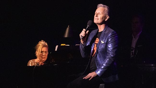 Mark Trevorrow performs with accompanist Bev Kennedy. Picture: Kelly Carpenter, supplied