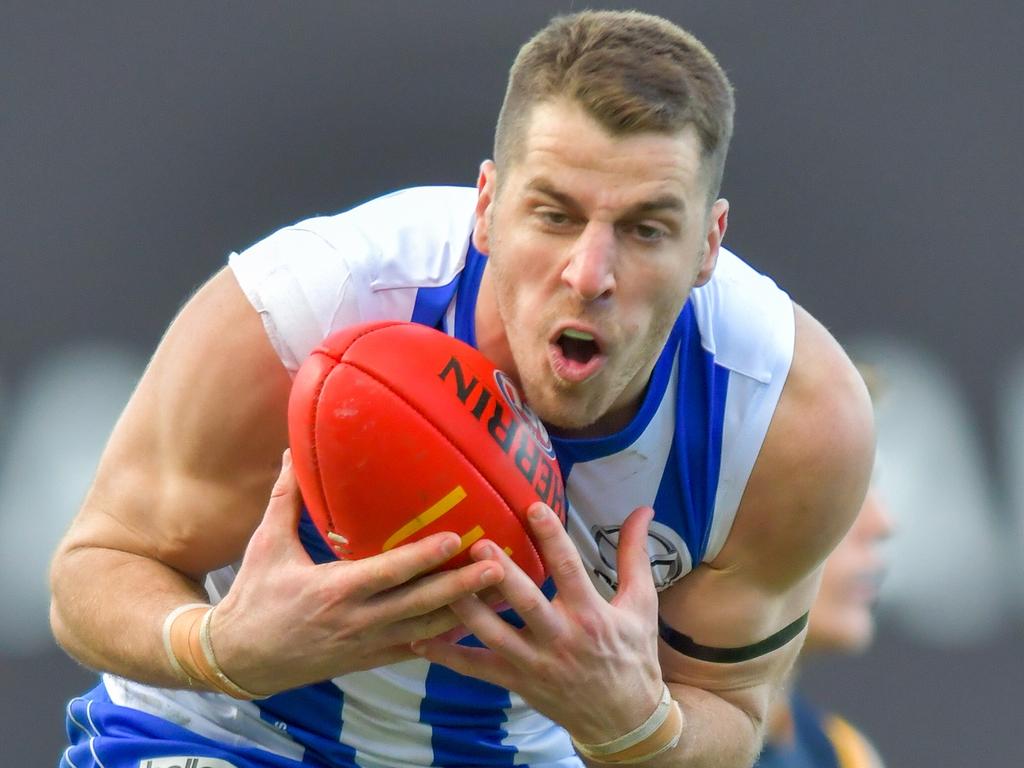 Tristan Xerri has taken a big step, despite battling injury. Picture: AFL Photos/Getty Images