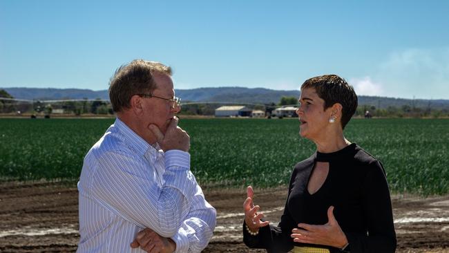 Lockyer Valley and Somerset Water Collaborative Chair Stephen Robertson and Lockyer Valley Regional Council Mayor Tanya Milligan discuss the $1.4 million funding boost for a business case to ensure water security in the region.