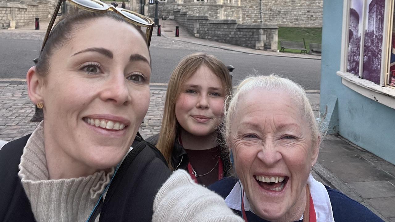 Ms Quin with her daughter Charlotte (middle) and mum Vanessa (right). Picture: Supplied