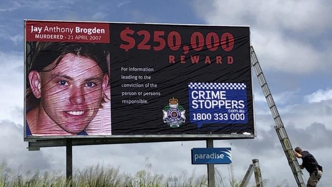 Police erected a billboard on the Bruce Highway at Cannonvale earlier this month.