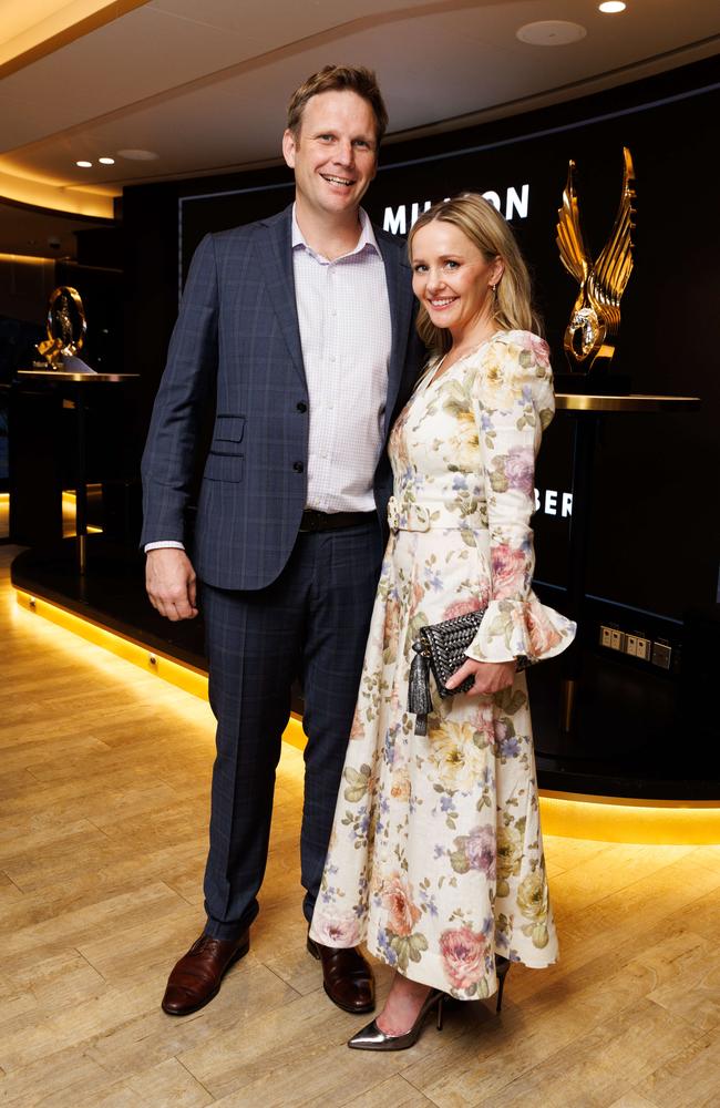 Trainer Bjorn Baker and wife Andrea. Picture: David Swift