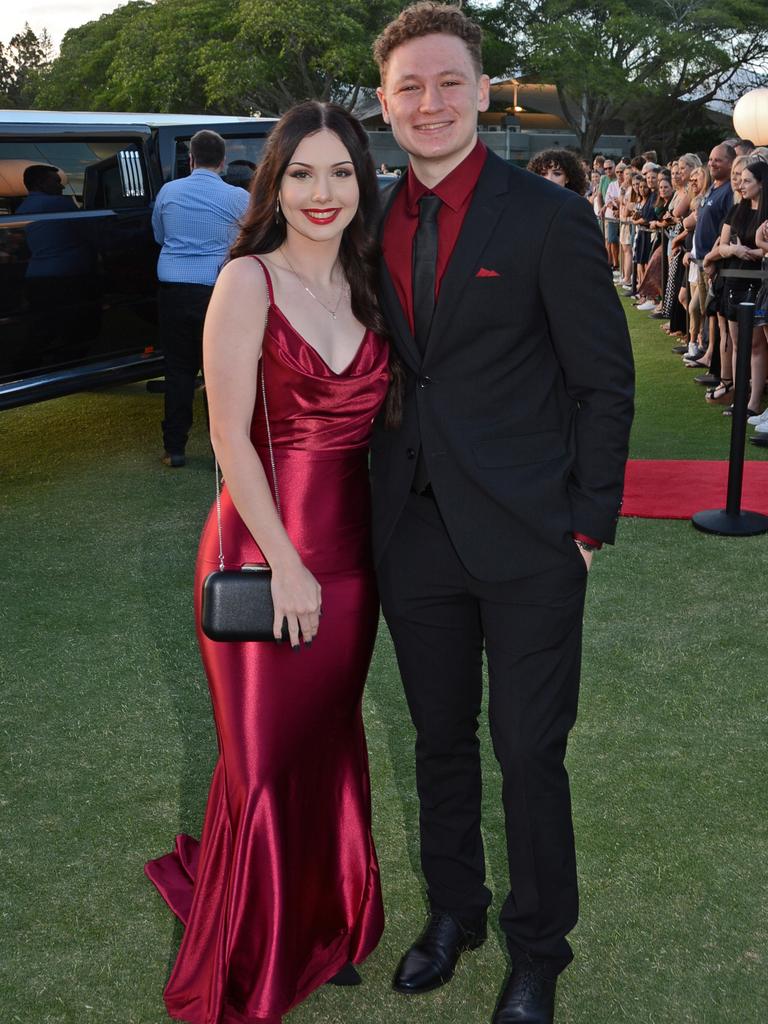 Asha Murtagh and Kyle Boucher at Varsity College School Formal at RACV Royal Pines Resort, Benowa. Picture: Regina King.