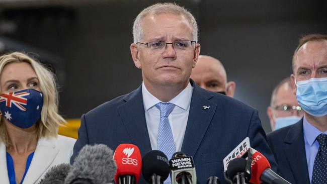 Prime Minister Scott Morrison also fired back. Picture: Jason Edwards