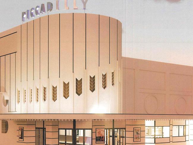 Preliminary designs for the refurbished Piccadilly cinema which will be known as Picadilly North Adelaide. Picture: Wallis Cinema,