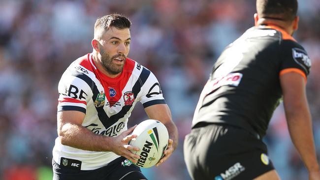 James Tedesco in action for the Roosters.