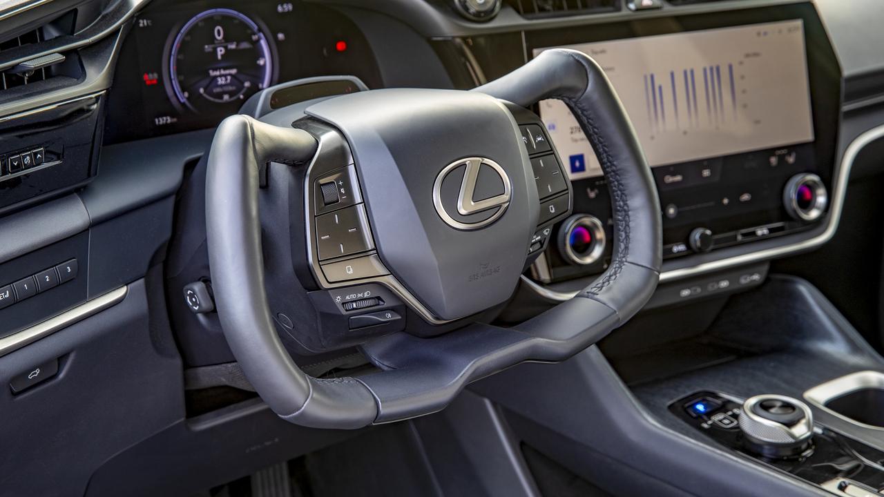 The yoke steering wheel will be available in the future.