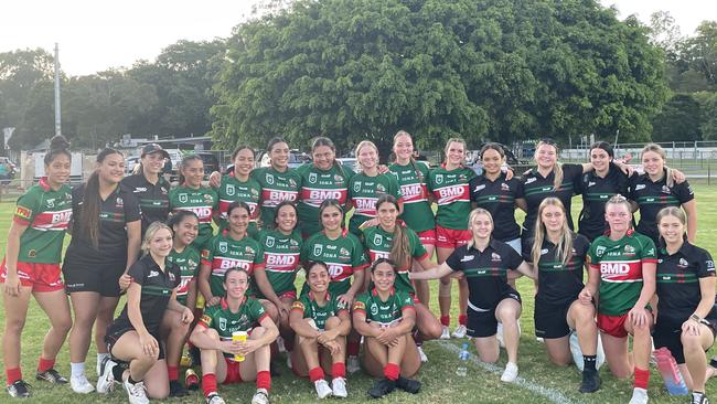 The Wynnum-Manly Seagulls Under-19 Women after a win.