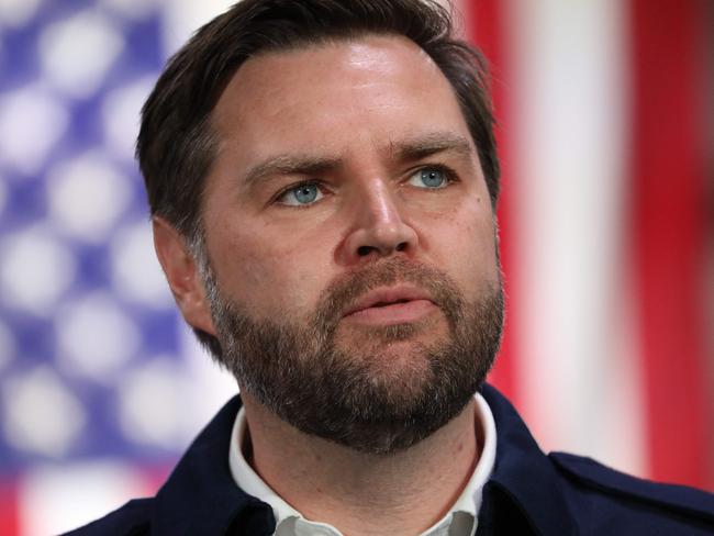 ‘I don’t think stupid social media activity should ruin a kid’s life,’ Vice President JD Vance said. Picture: Rebecca Droke/Pool/AFP