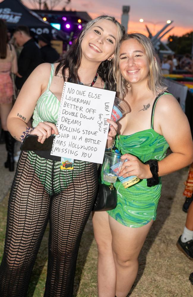 Lilly Porter and Victoria Searl at Rhythm on the Reef Saturday 30 September 2023 Picture: Michaela Harlow