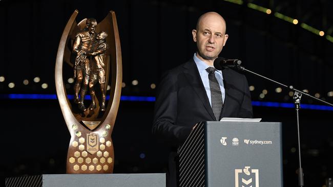 NRL chief executive Todd Greenberg: ‘At some point someone has to make that decision and you do it through the prism of what is in the game’s best interests.’ Picture: AAP